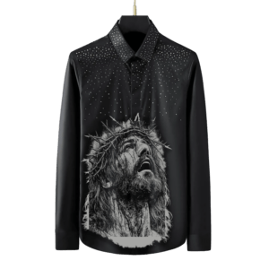 CROWNED IN SACRIFICE™ – Luxury Button-Down